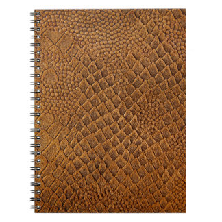 Cuaderno ante con hermoso patrón, serpiente, textura,