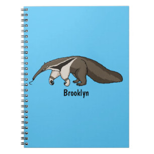 Cuaderno Anteater feliz personalizado ilustracion