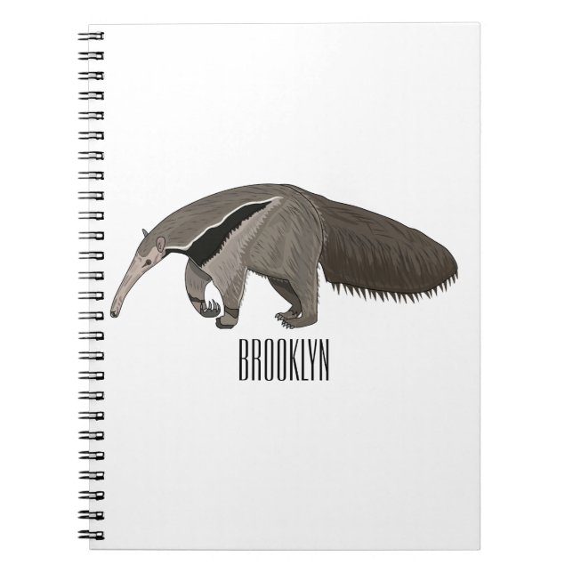 Cuaderno Anteater personalizado ilustracion (Frente)