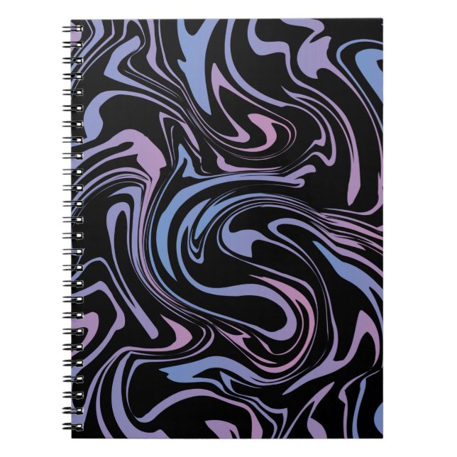 Cuaderno Antecedentes abstractos. Mármol líquido. Gripe de  (Frente)