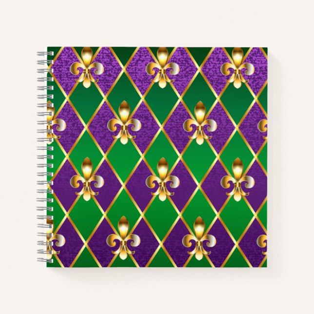Cuaderno Antecedentes de joyas Mardi Gras (Anverso)