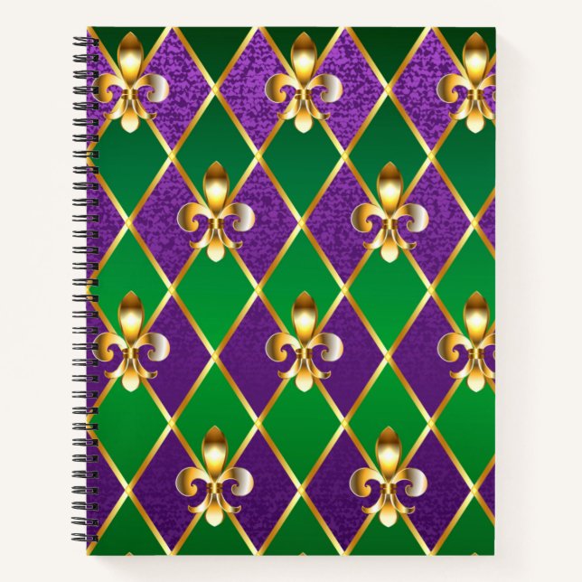Cuaderno Antecedentes de joyas Mardi Gras (Anverso)