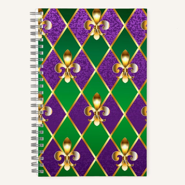 Cuaderno Antecedentes de joyas Mardi Gras (Anverso)