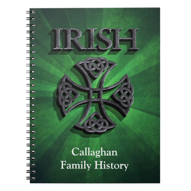 Cuaderno Antecedentes familiares irlandeses (Frente)