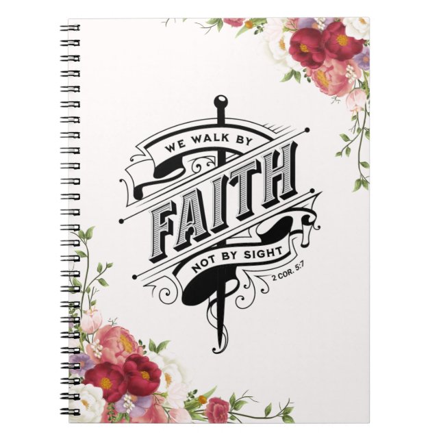 Cuaderno ANTECEDENTES personalizados: Caminamos por Faith N (Frente)