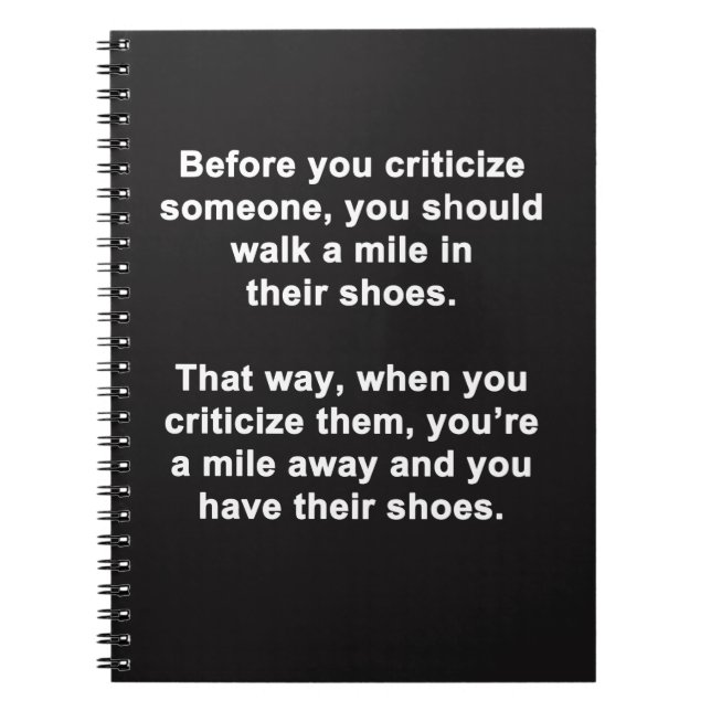 Cuaderno Antes de criticar (Frente)