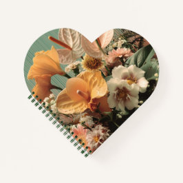 Cuaderno Anthurium and Tropical Floral Arrangement