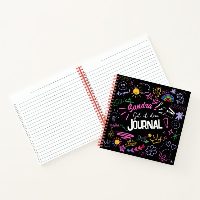 Cuaderno Anti-Diario de Doodle Motivacional - Conseguir que (Interior)