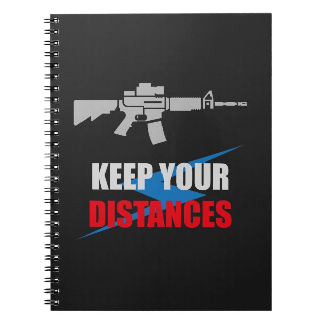 Cuaderno Anti Social Rifle Humor (Frente)