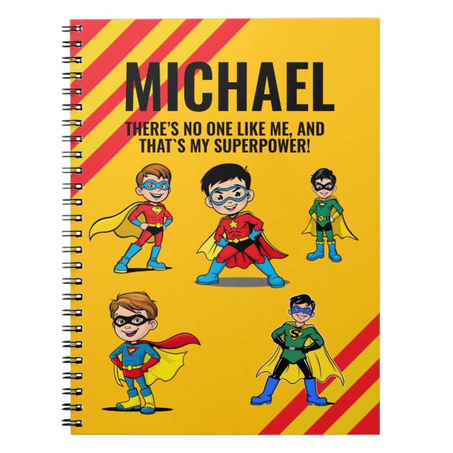 CUADERNO ANTI-STRESS KIDS HERO SUPERHERO POWER (Frente)