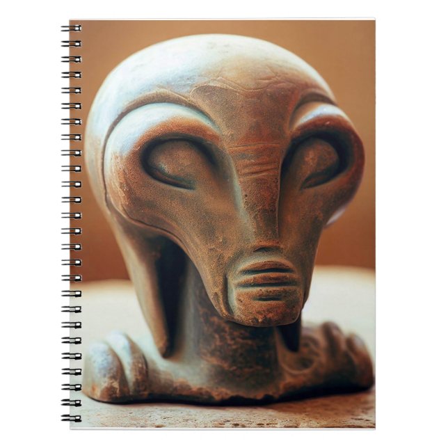 Cuaderno Antigua estatua de Alien (Frente)