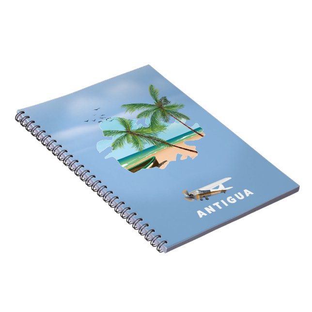 Cuaderno Antigua Illustrated map travel poster (Lado Derecho)
