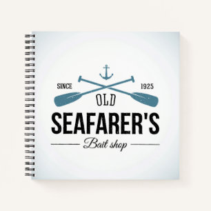 Cuaderno Antigua tienda de cebos para la gente de mar