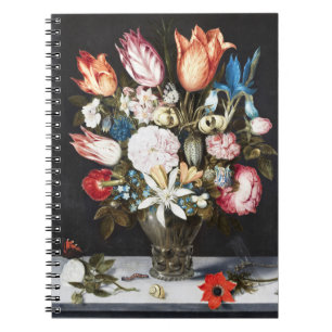 Cuaderno Antiguas Tulipas y Rosas Holandesas de Bosschaert 