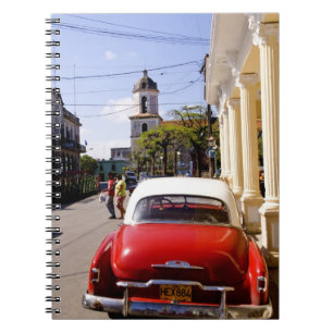 Cuaderno Antiguo automóvil clásico americano en Guanabacoa 