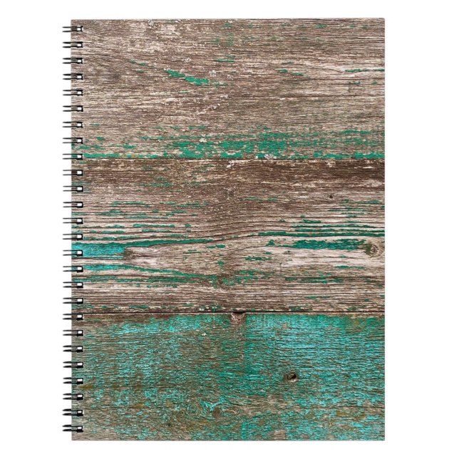 Cuaderno Antiguo fondo de madera marrón azul con dolor de c (Frente)