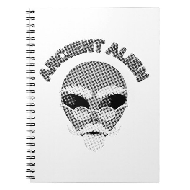 Cuaderno Antiguo periódico Alien Head (Frente)