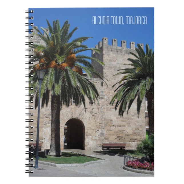 Cuaderno Antiguo pueblo de Alcudia, Mallorca, España, recue (Frente)