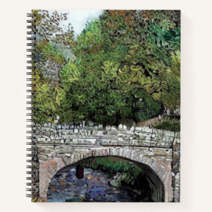 CUADERNO ANTIGUO PUENTE SOBRE EL RÍO