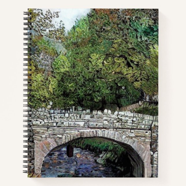 CUADERNO ANTIGUO PUENTE SOBRE EL RÍO (Anverso)