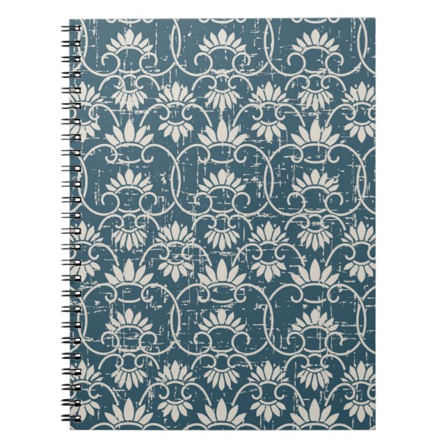 Cuaderno Antiguo retro sin costura retro de fondo desgastad (Frente)