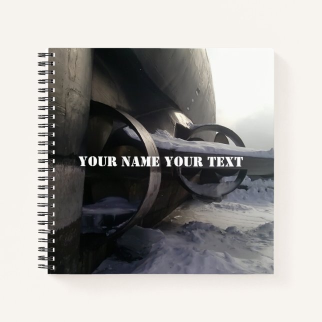 Cuaderno Antiguo submarino oxidado (Anverso)