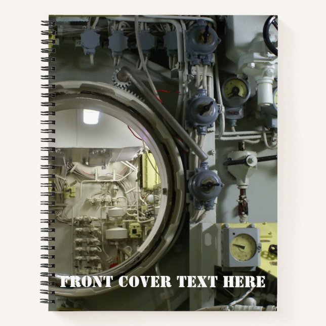 Cuaderno antiguo submarino retro (Anverso)