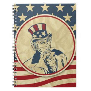 Cuaderno antiguo tío sam