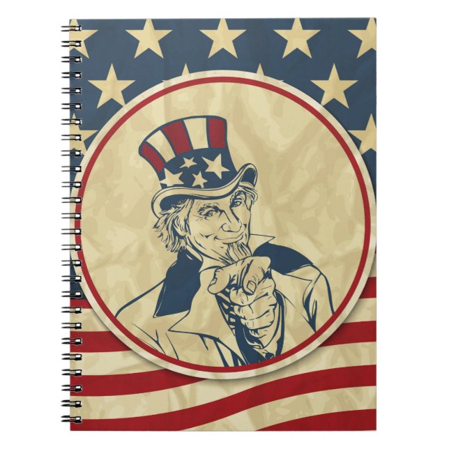 Cuaderno antiguo tío sam (Frente)