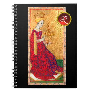 CUADERNO ANTIQUE RENAISSANCE TAROTS /QUEEN OF CUPS MONOGRAM