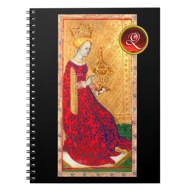 CUADERNO ANTIQUE RENAISSANCE TAROTS /QUEEN OF CUPS MONOGRAM (Frente)