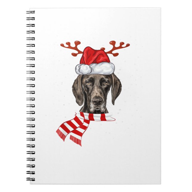 Cuaderno Antlers De Perro Puntero Alemán De Corto Corto (Frente)