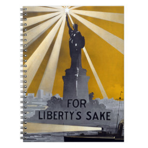 Cuaderno Antorcha de la Estatua de la Libertad y Armada de 