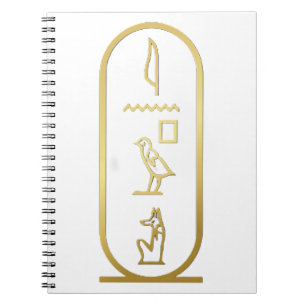 Cuaderno Anubis Cartouche, antiguo egipcio
