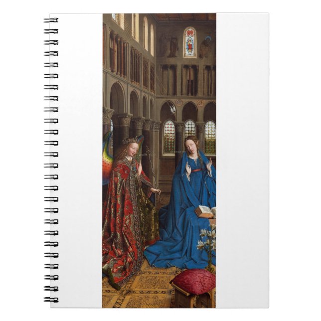 Cuaderno Anunciación de Van Eyck Luz Premium de Catedral (Frente)