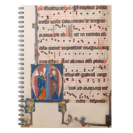 Cuaderno Anunciación Manuscrito Medieval Illuminated