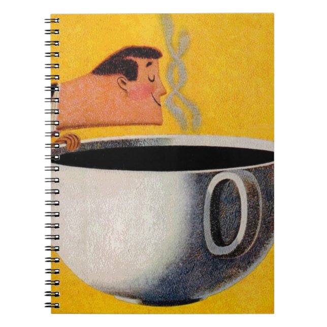 Cuaderno Anuncio de café vintage (Frente)