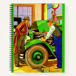 Cuaderno Anuncio de neumáticos en globo de Kelly Springfiel