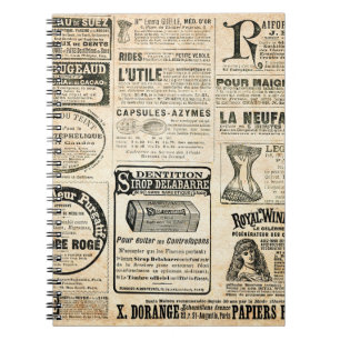 Cuaderno Anuncio de periódico francés de 1897