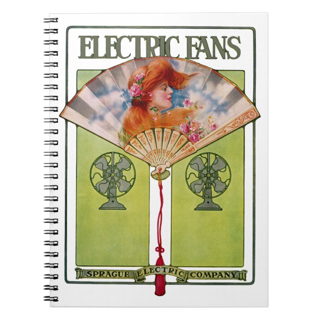 Cuaderno Anuncio de ventilador eléctrico (Frente)