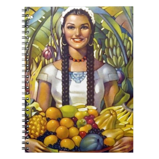 Cuaderno Anuncio de viaje vintage de México turismo (Frente)