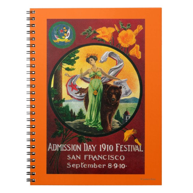 Cuaderno Anuncio del día de admisión, Festival Estatal (Frente)