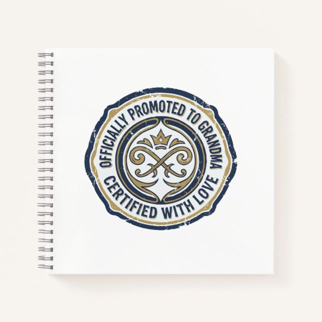 Cuaderno Anuncio oficial de ascenso a abuela (Anverso)