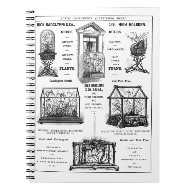 Cuaderno Anuncio para "Dick Radclyffe y Co. " Anuncio (Frente)