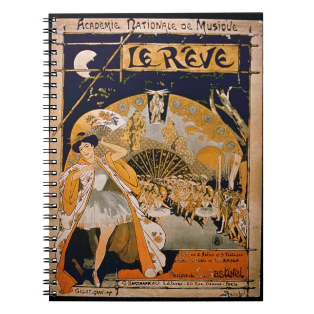 Cuaderno Anuncio para el musical "el sueño", en (Frente)