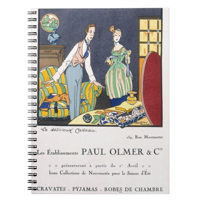 Cuaderno Anuncio para la colección de verano de Paul Olmer, (Frente)