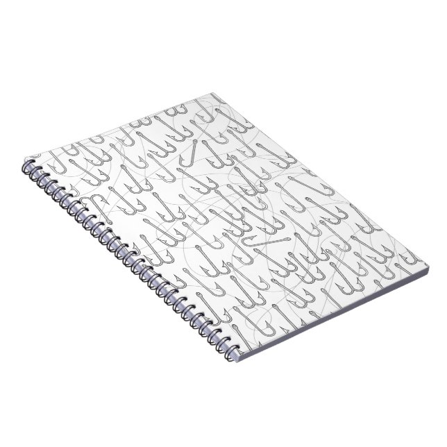 Cuaderno Anzuelos de pesca vintage (Lado Derecho)