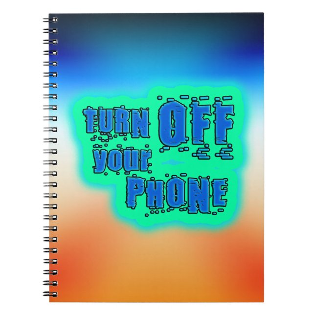 Cuaderno Apagar tu teléfono (Frente)
