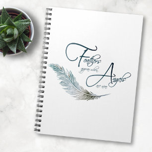 Cuaderno Aparecen plumas cuando los ángeles están cerca