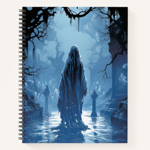 Cuaderno Aparición fantasma en un bloc de notas de espiral